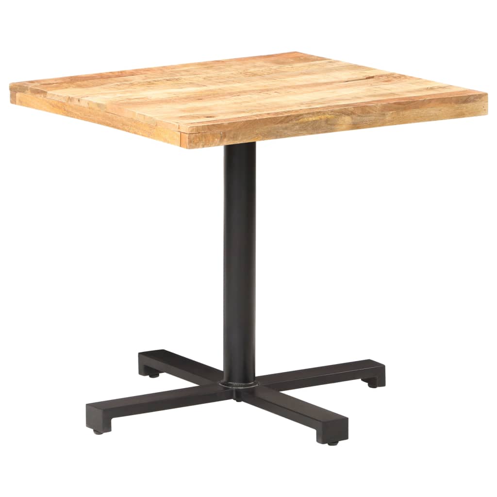 vidaXL Bistro Table Square 31.5"x31.5"x29.5" Rough Mango Wood