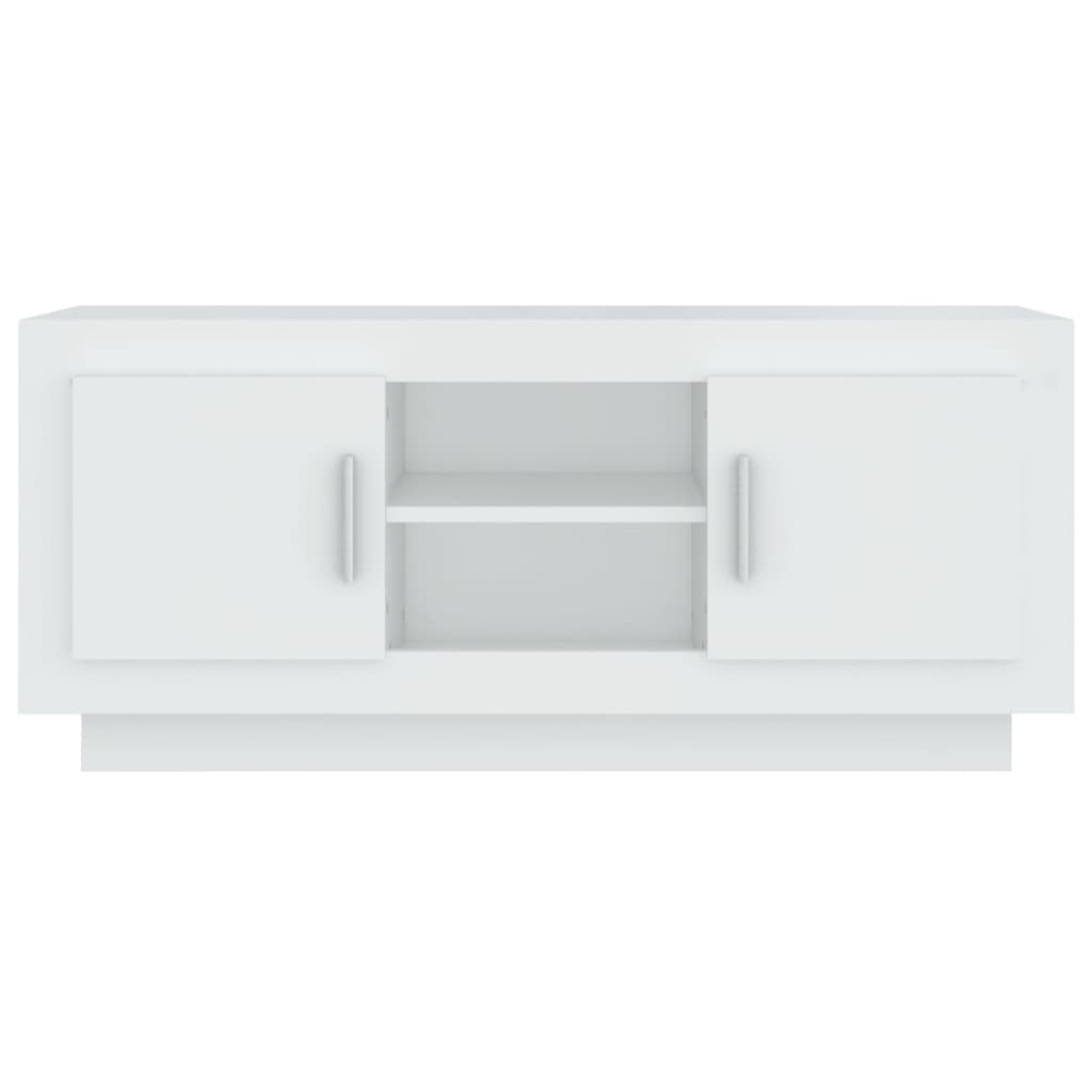 vidaXL TV Cabinet White 40.2"x13.8"x17.7" Engineered Wood