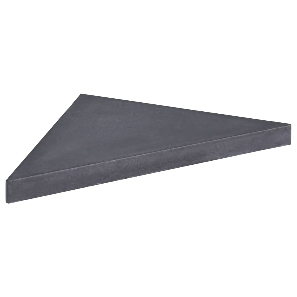vidaXL Umbrella Weight Plate Black Granite Square 33.1"