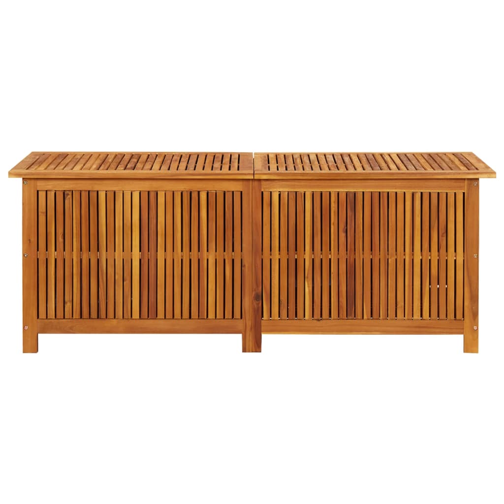 vidaXL Patio Storage Box 59"x19.6"x22.8" Solid Acacia Wood