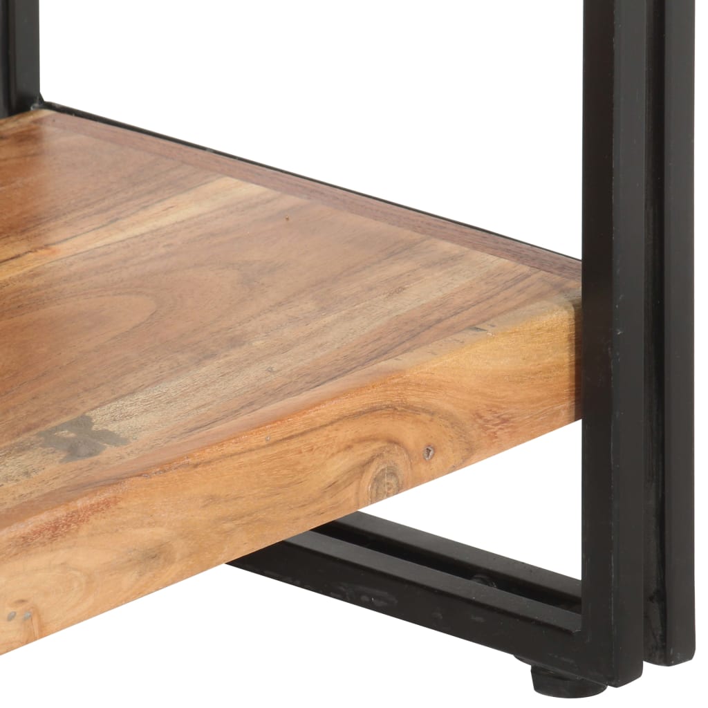 vidaXL 5-Tier Bookcase 55.1"x11.8"x70.9" Solid Acacia Wood