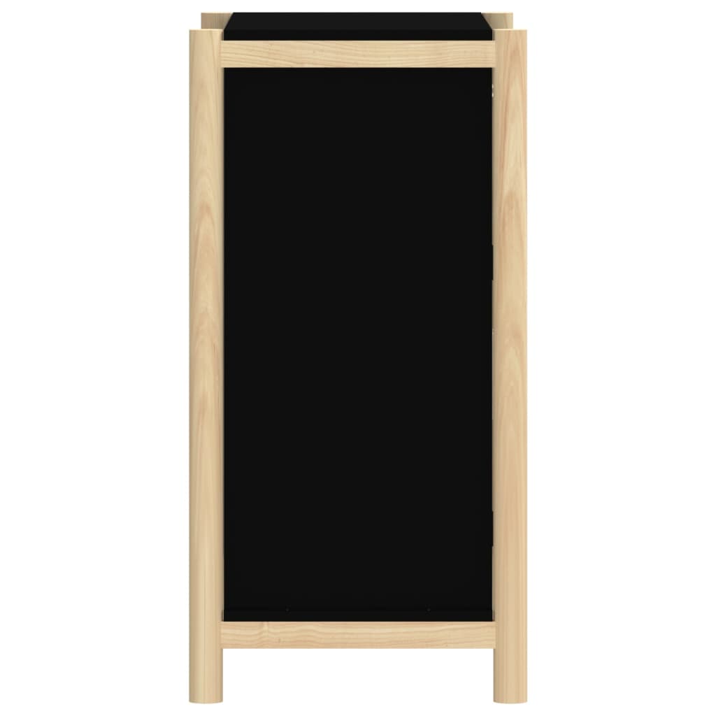 vidaXL Sideboard Black 24.4"x15"x29.5" Engineered Wood