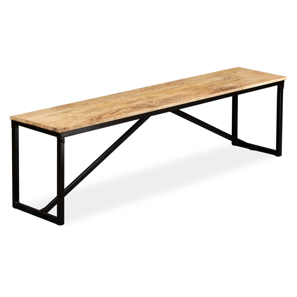 vidaXL Bench Solid Mango Wood 63"x13.8"x17.7"