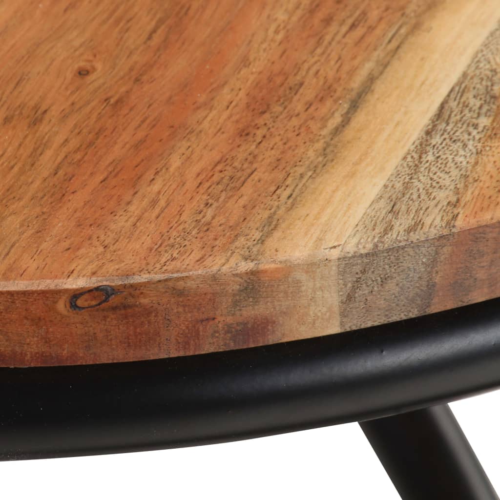 vidaXL End Table 15.7"x15.7"x20.5" Solid Acacia Wood