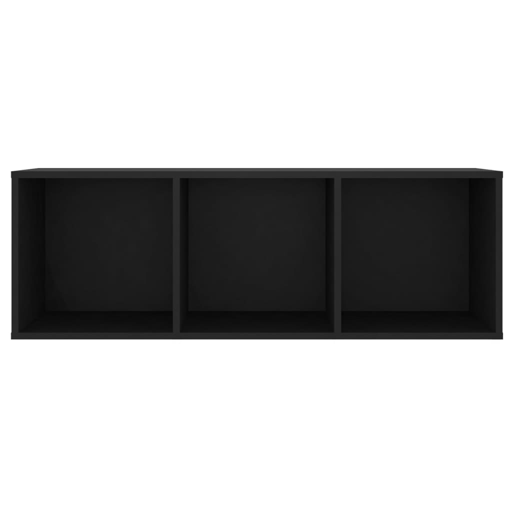 vidaXL TV Cabinets 2 pcs Black 42.1"x13.8"x14.6" Engineered Wood