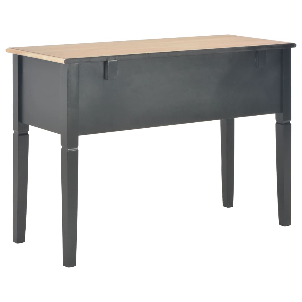 vidaXL Writing Desk Black 43.1"x17.7"x30.5" Wood