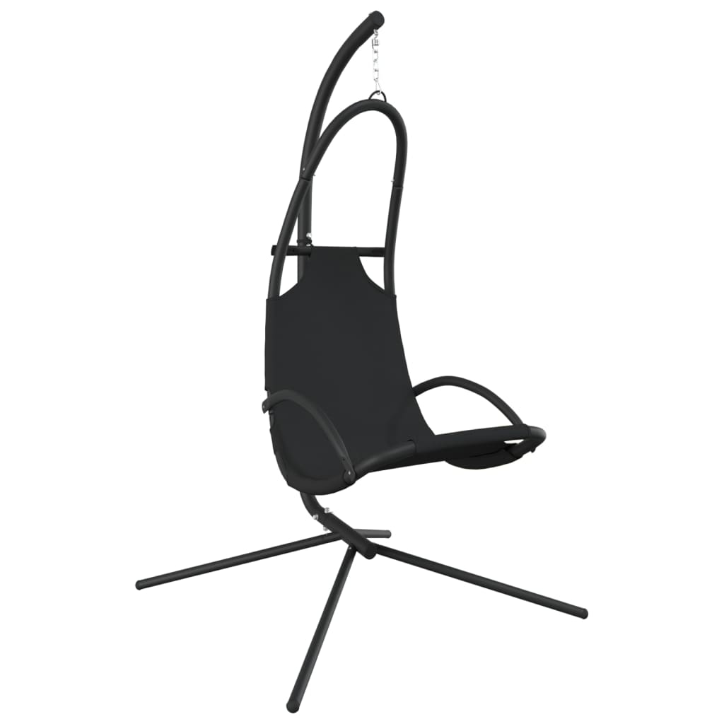 vidaXL Garden Swing Chair with Cushion Dark Gray Oxford Fabric&Steel