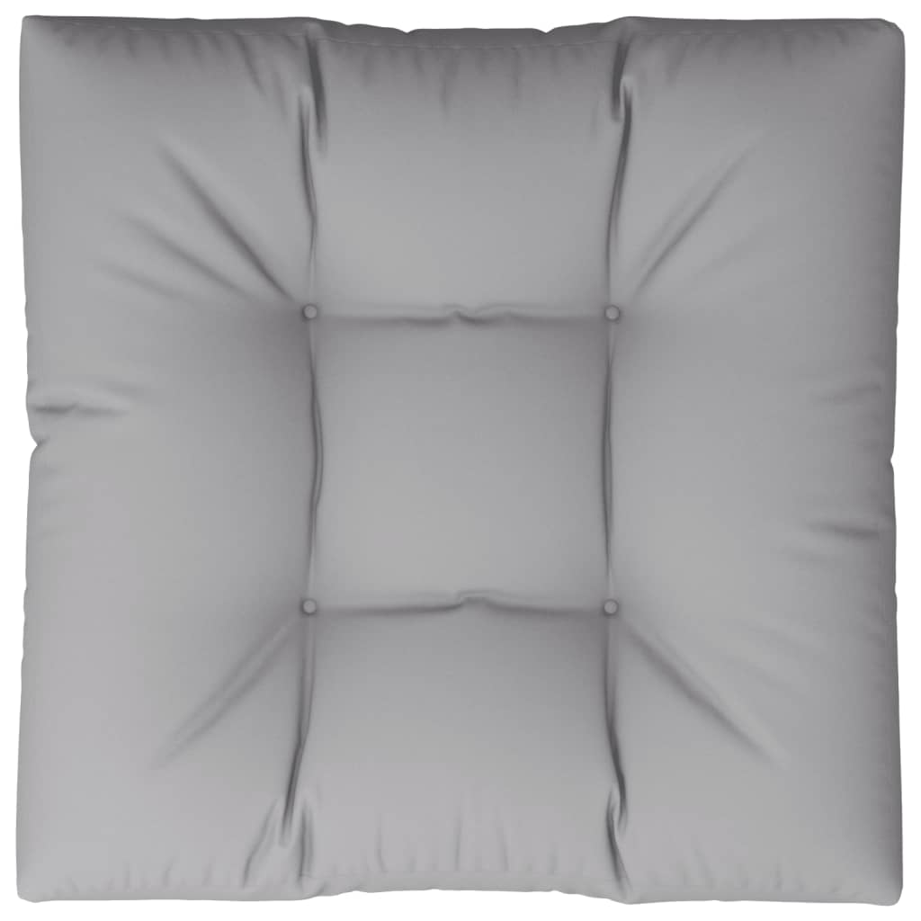 vidaXL Pallet Cushion Gray 27.6"x27.6"x4.7" Fabric