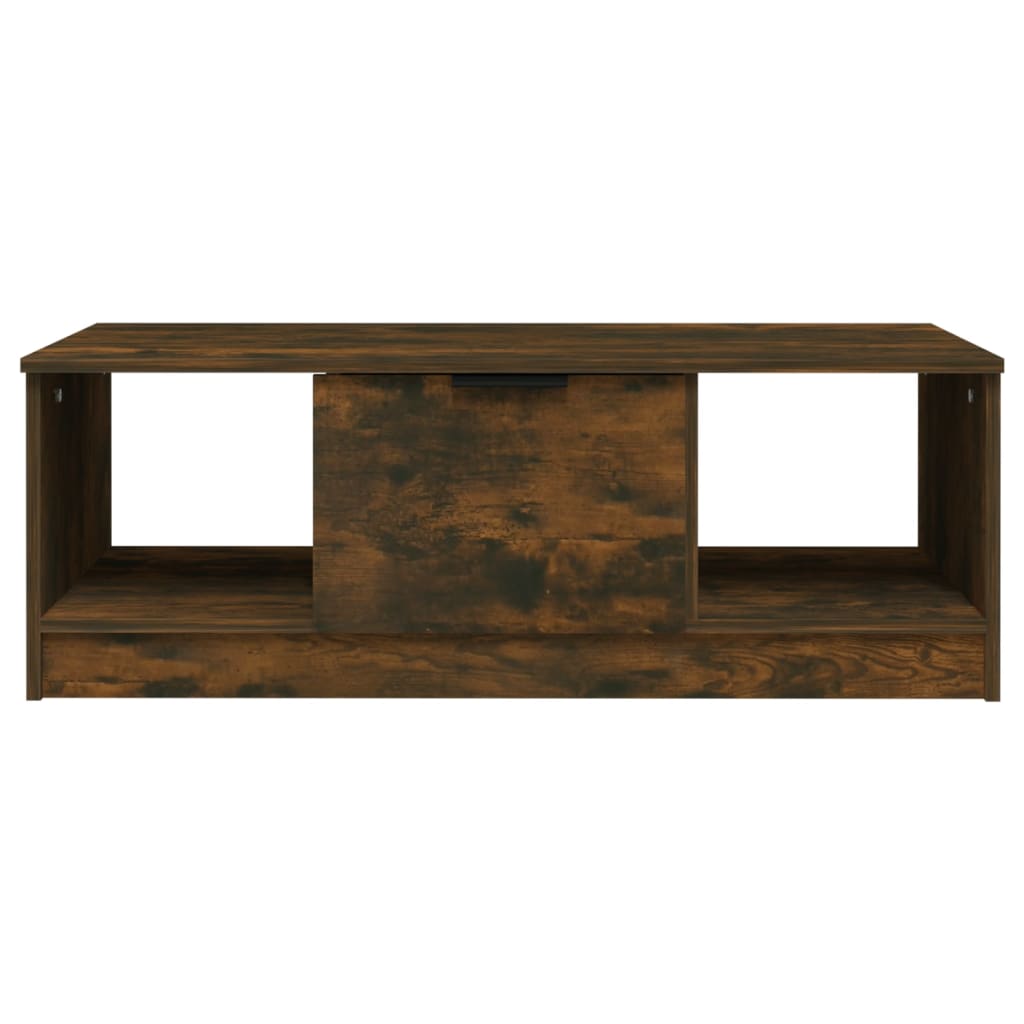 vidaXL Coffee Table Smoked Oak 40.2"x19.7"x14.2" Engineered Wood