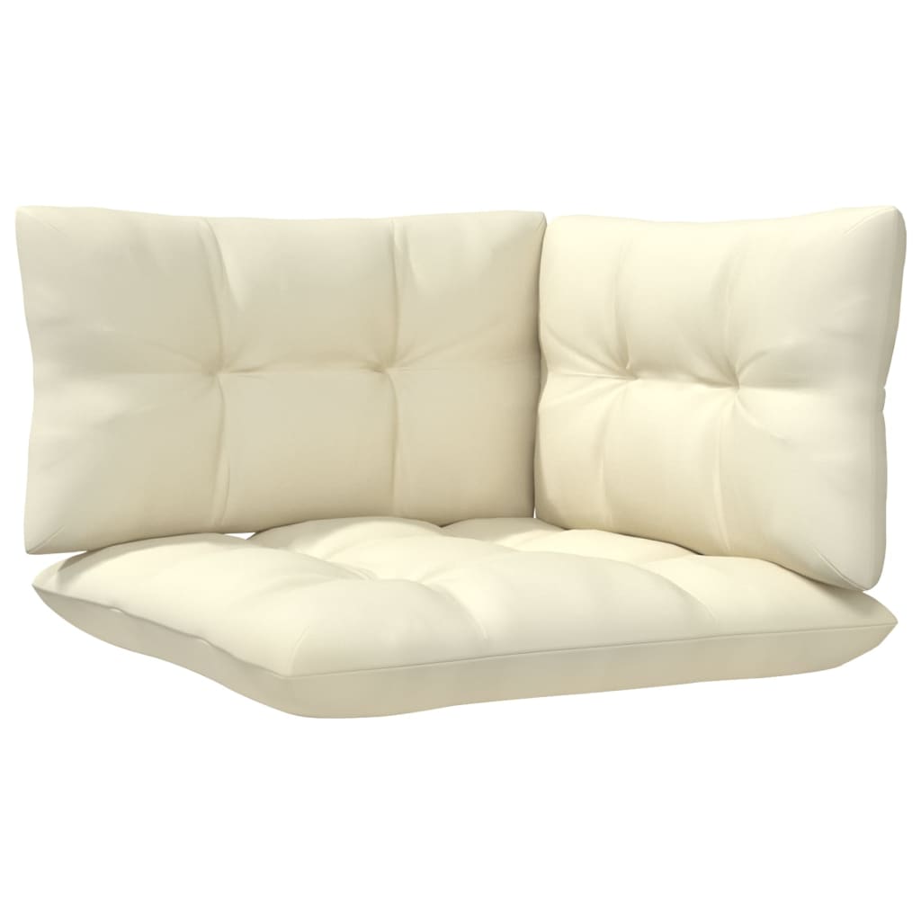 vidaXL Patio Corner Sofa with Cushions Honey Brown Solid Pinewood