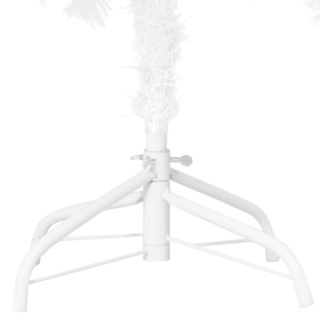 vidaXL Artificial Pre-lit Christmas Tree with Ball Set White 94.5"