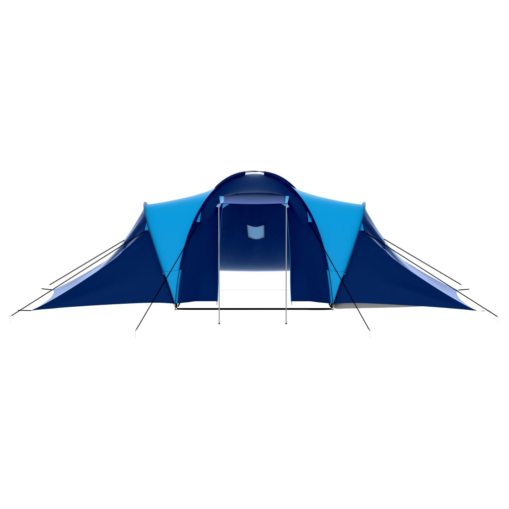 vidaXL Camping Tent Fabric 9 Persons Dark Blue and Blue