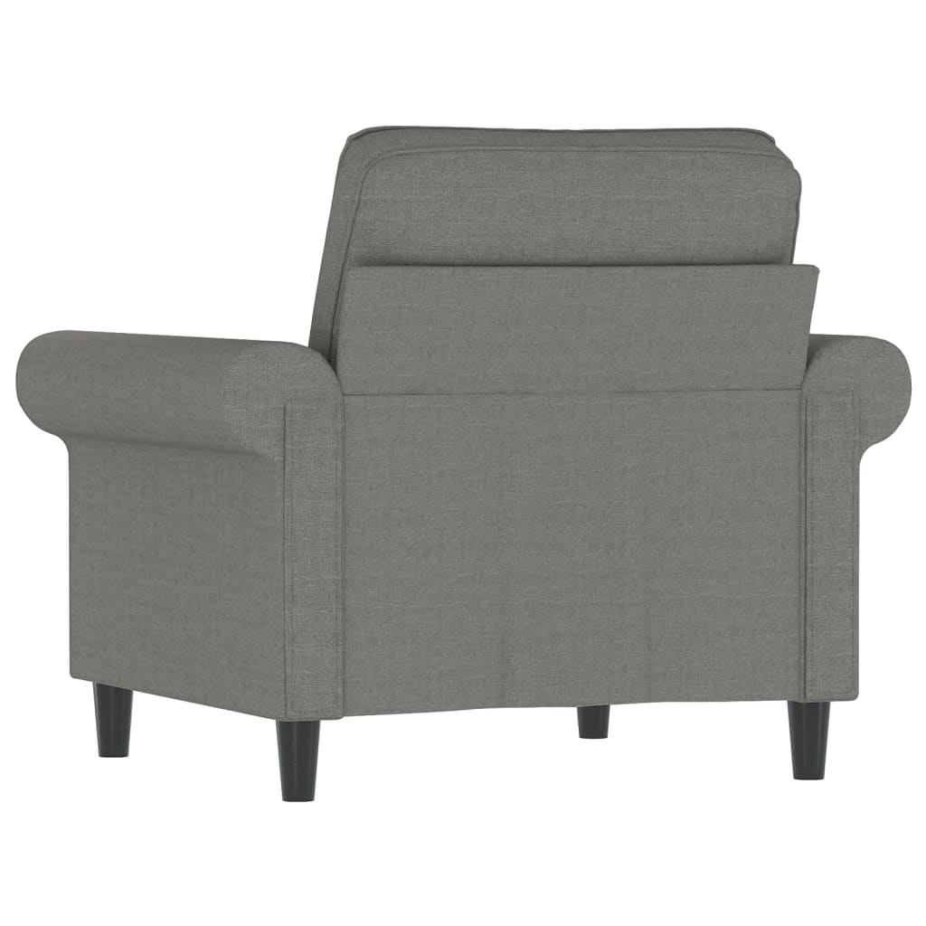 vidaXL Sofa Chair Dark Gray 23.6" Fabric