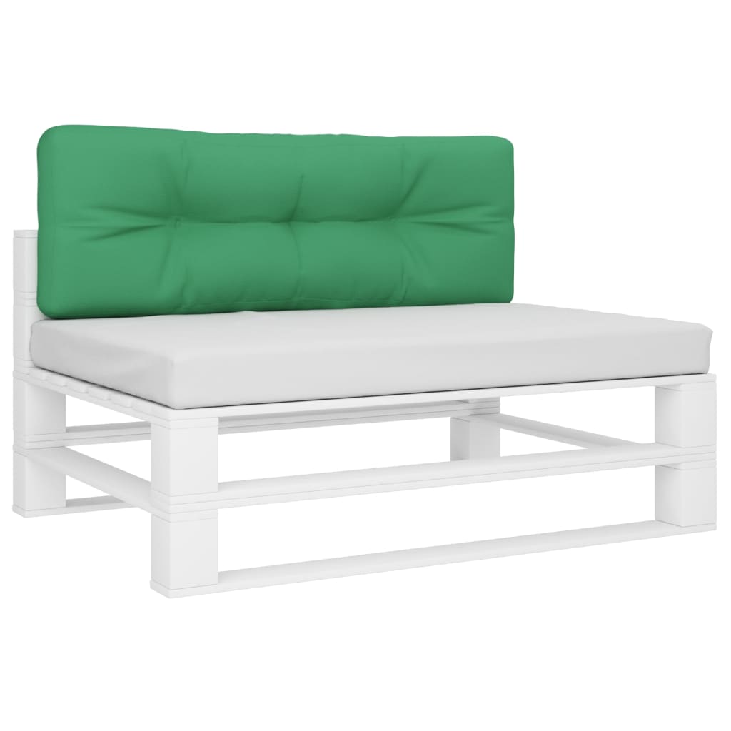 vidaXL Pallet Cushion Green 47.2"x15.7"x4.7" Fabric