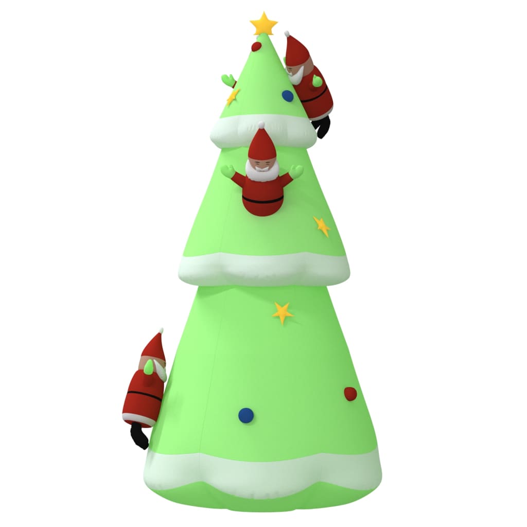 vidaXL Inflatable Christmas Tree with LEDs 196.9"
