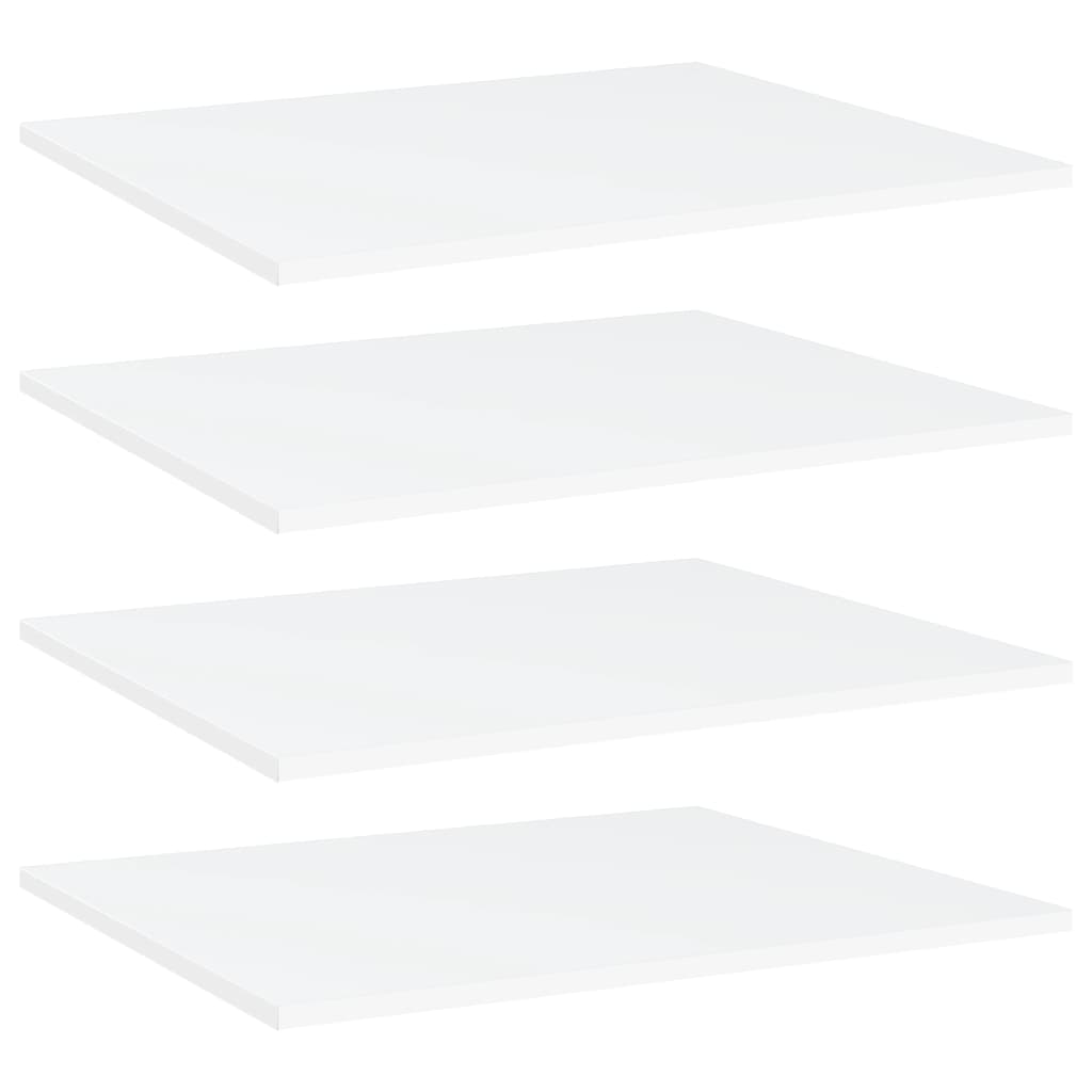 vidaXL Bookshelf Boards 4 pcs White 23.6"x19.7"x0.6" Engineered Wood