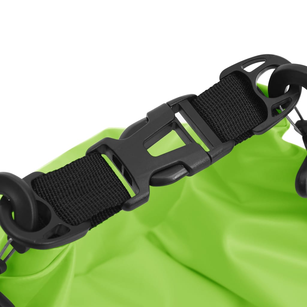 vidaXL Dry Bag with Zipper Green 7.9 gal PVC