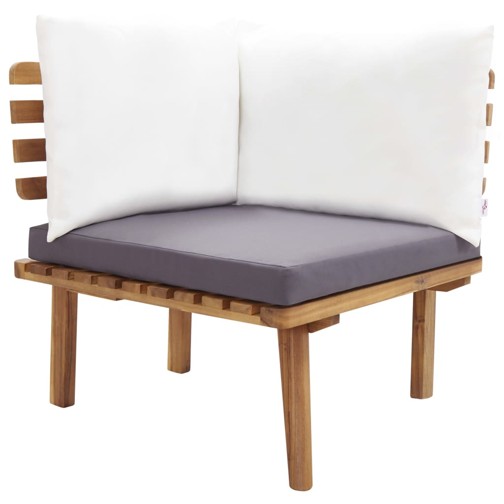 vidaXL 5 Piece Patio Lounge Set Solid Acacia Wood