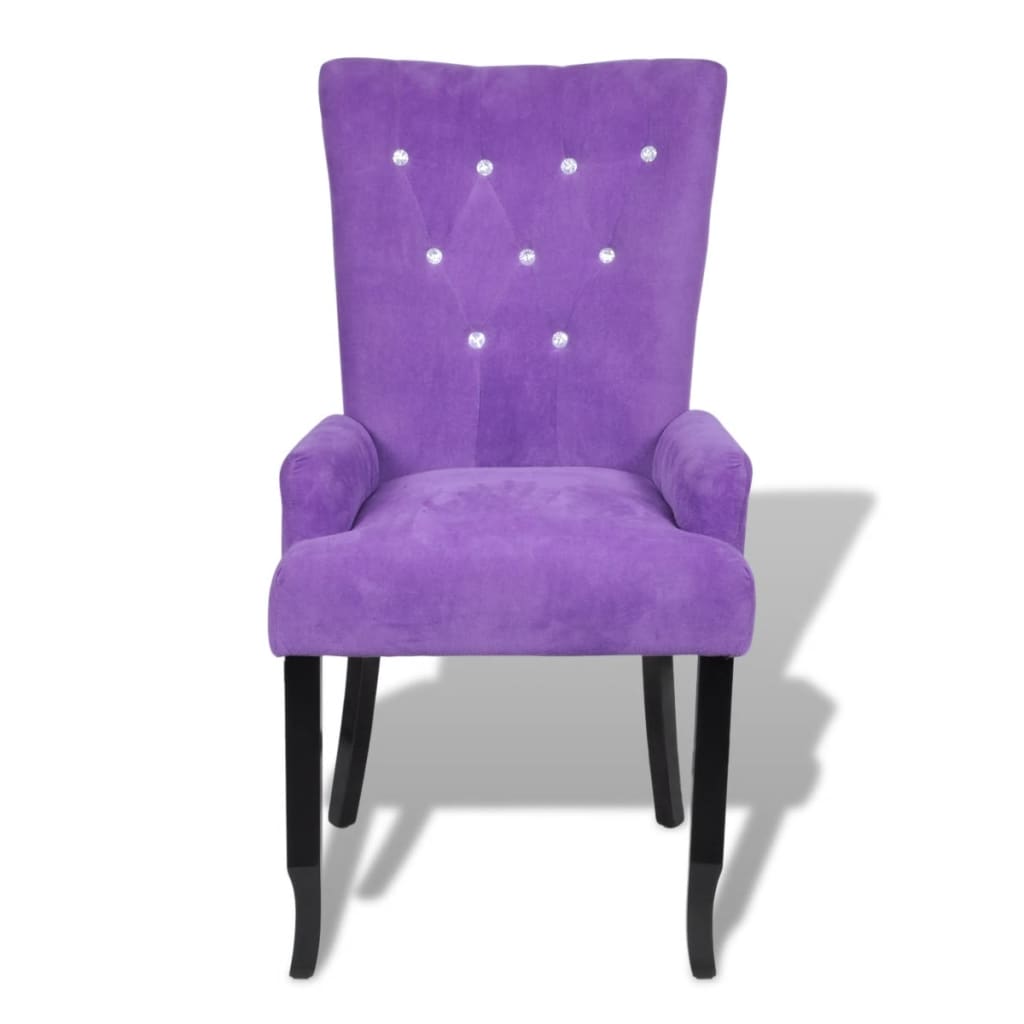 vidaXL Armchair Purple Velvet