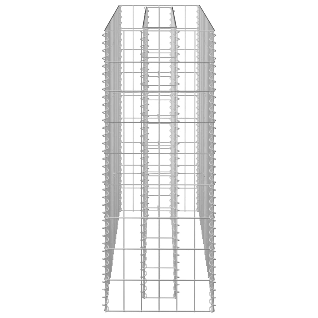 vidaXL Gabion Raised Bed Galvanized Steel 35.4"x11.8"x35.4"