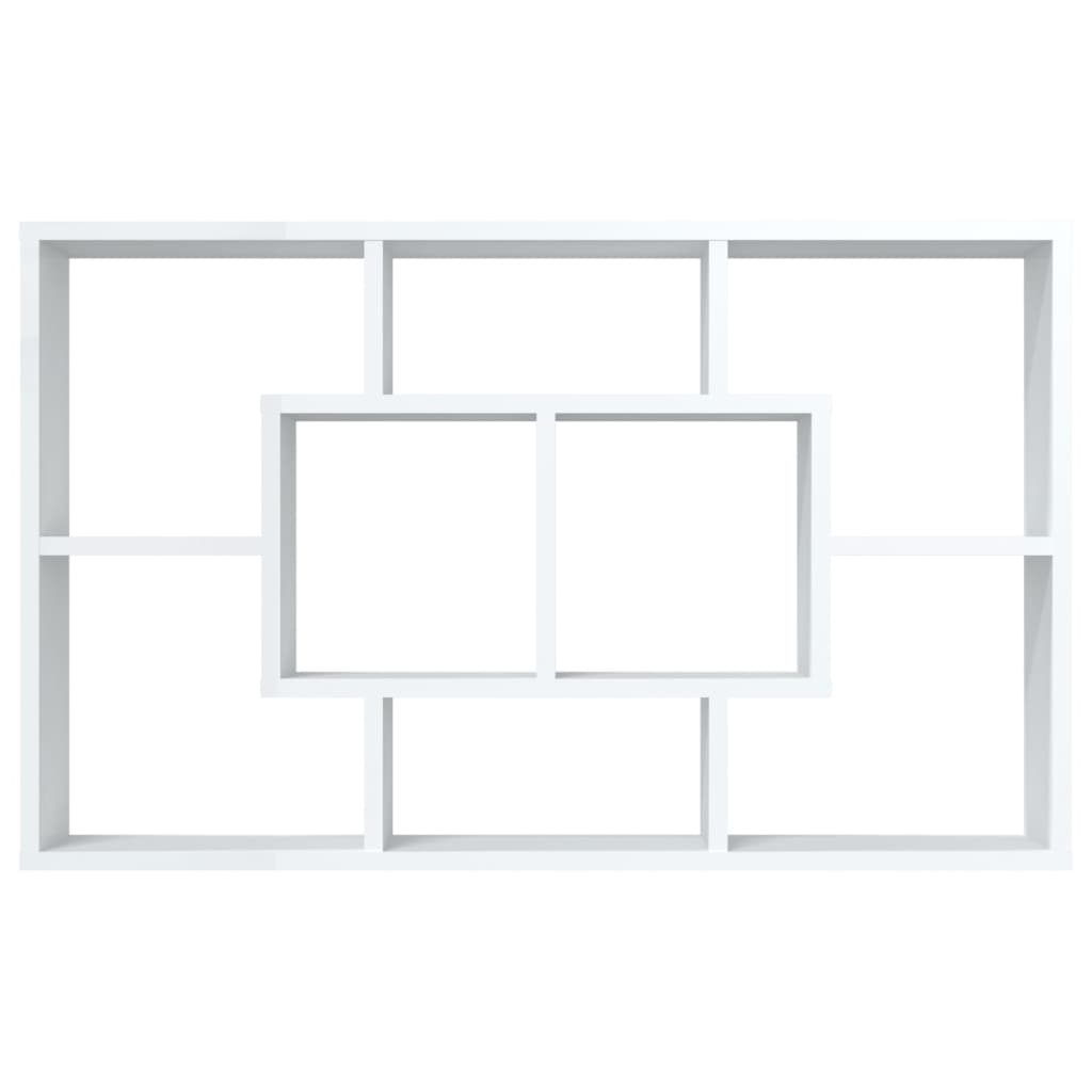 vidaXL Wall Shelf White 33.5"x6.3"x20.7" Engineered Wood
