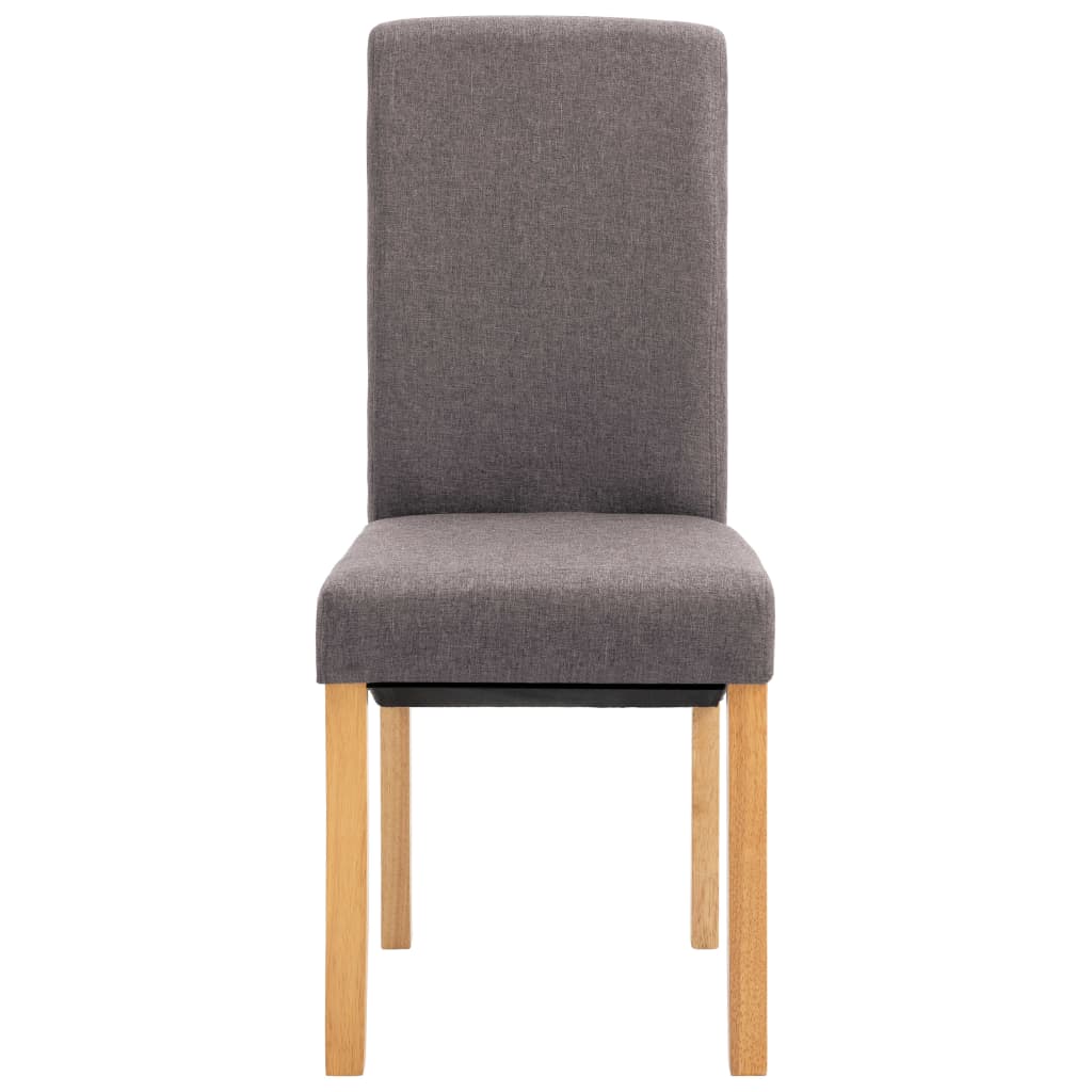 vidaXL Dining Chairs 4 pcs Taupe Fabric