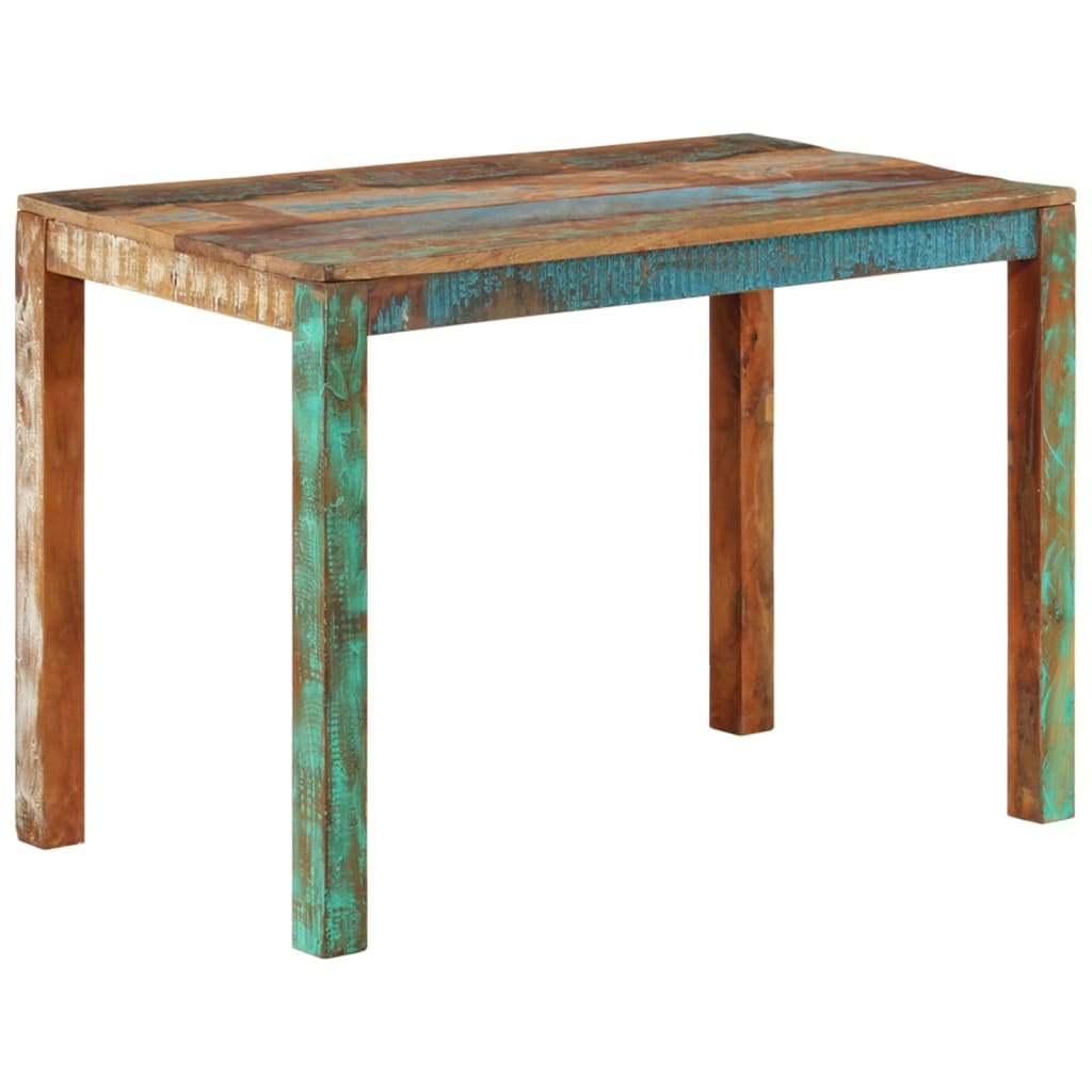 vidaXL Dining Table 43.3"x23.6"x29.9" Solid Reclaimed Wood