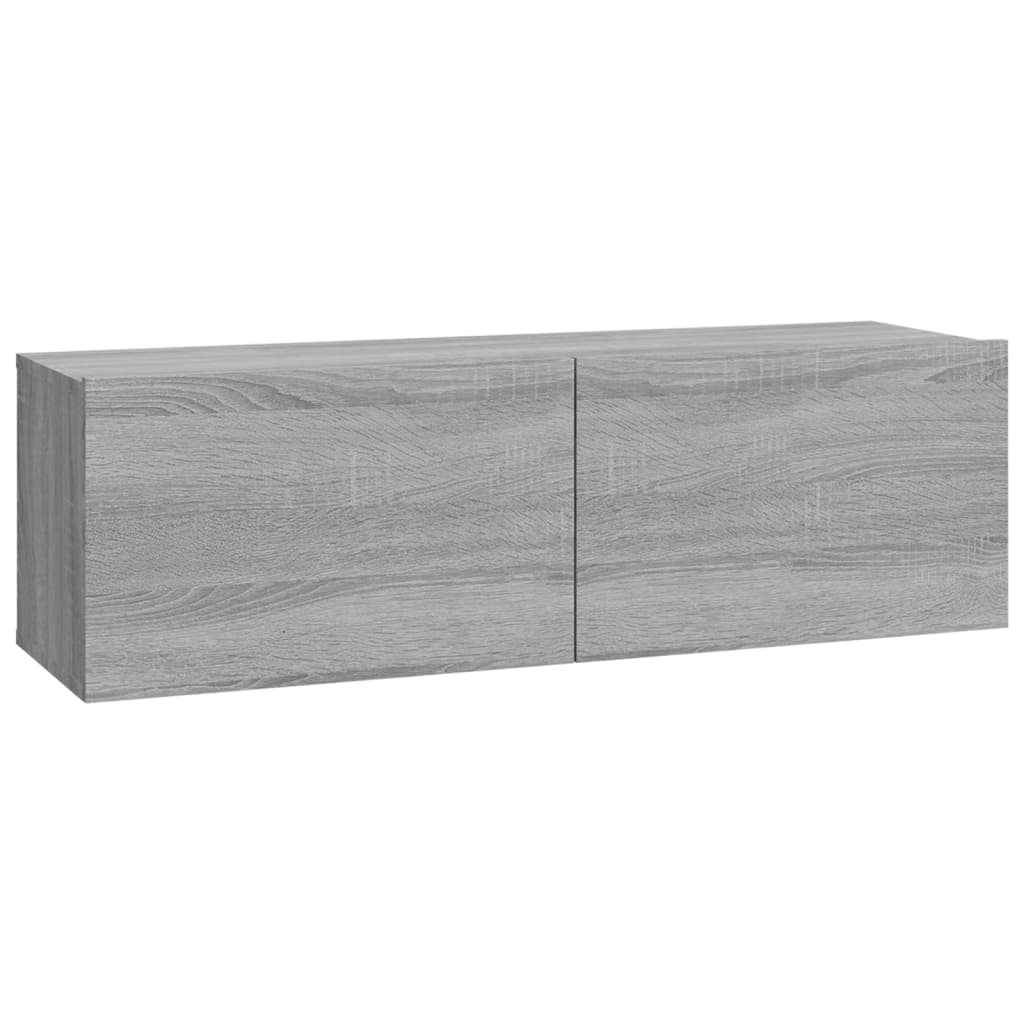vidaXL 6 Piece TV Stand Set Gray Sonoma Engineered Wood