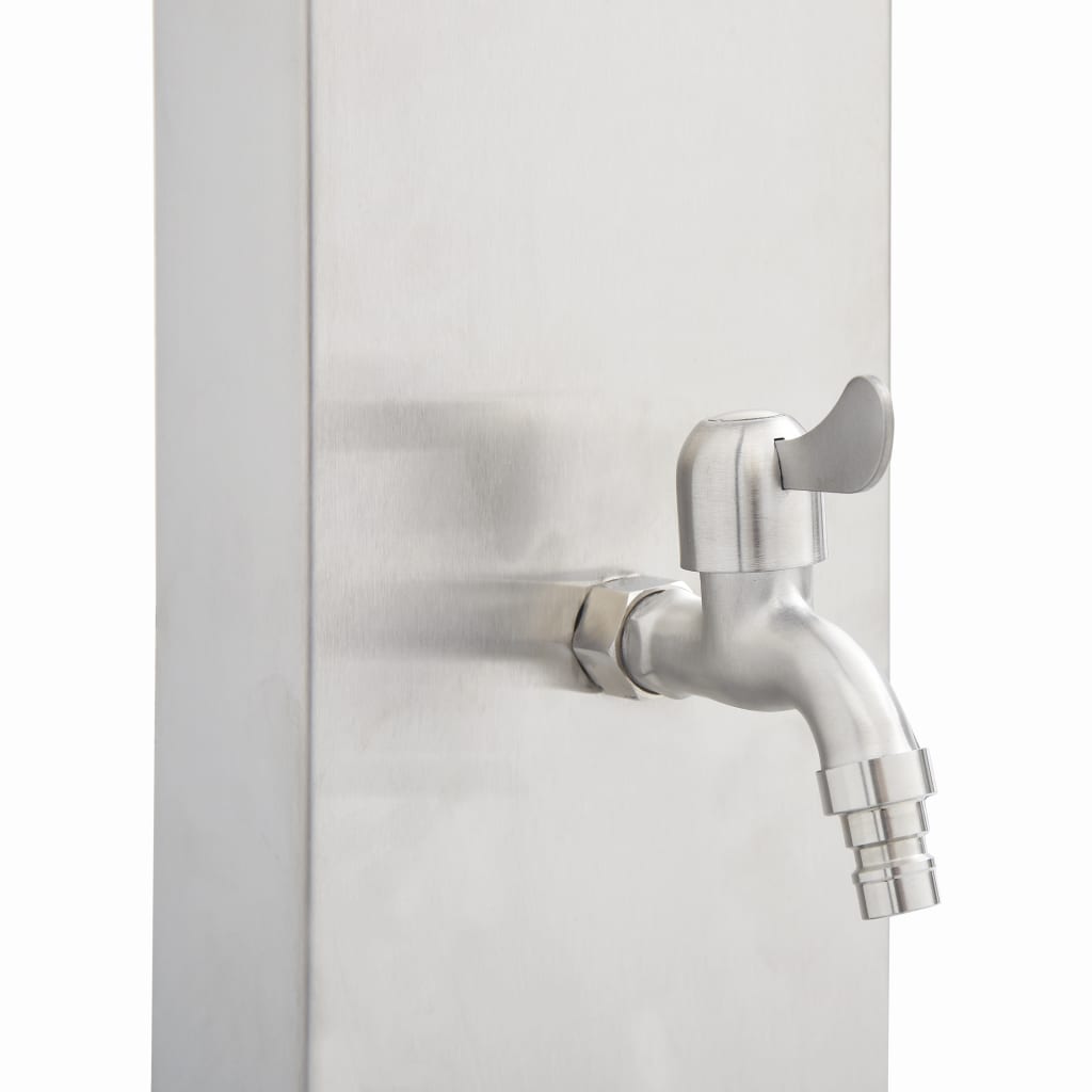 vidaXL Garden Shower Faucet 43.3" Stainless Steel