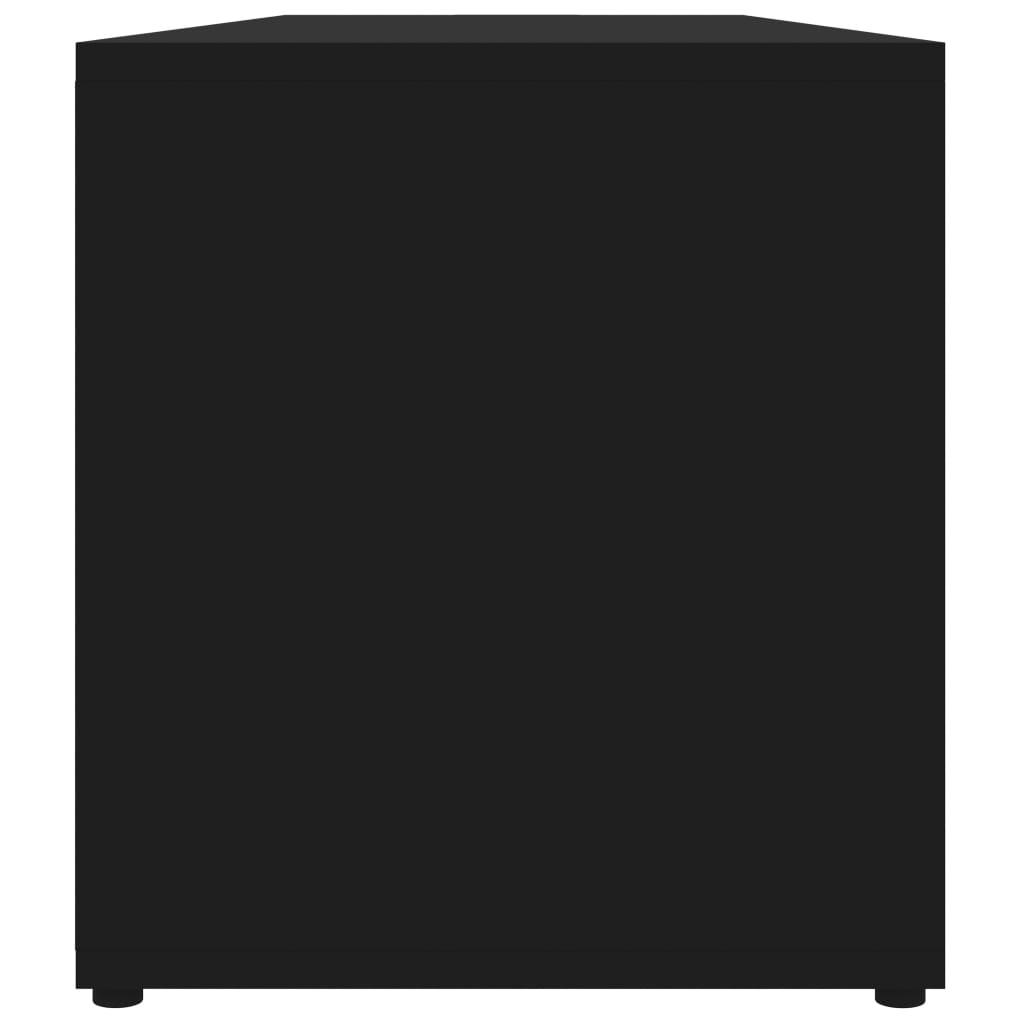 vidaXL TV Stand Black 47.2"x13.4"x14.6" Engineered Wood
