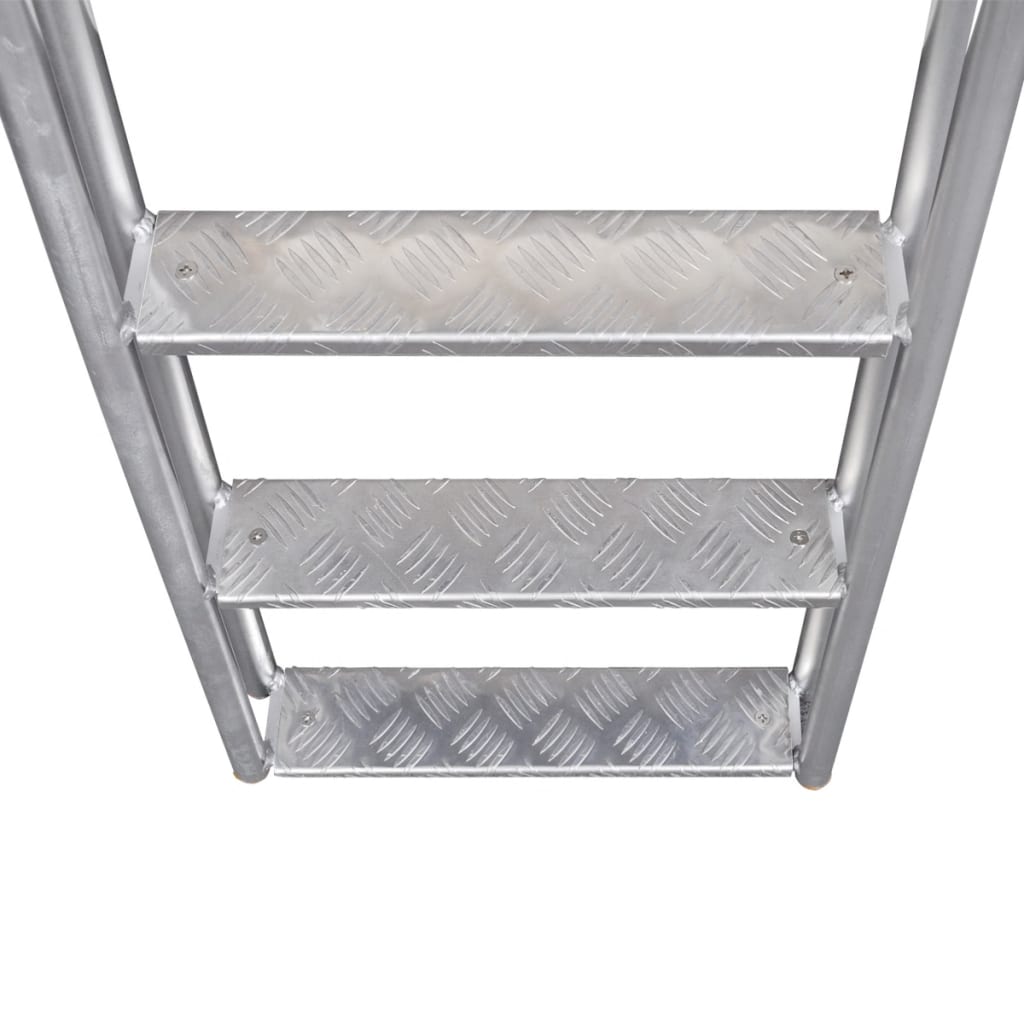 Aluminum Frame Dock and Pool Ladder with Non-Slip Steps