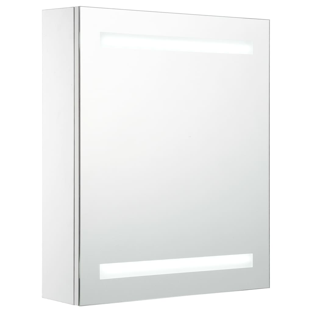 vidaXL LED Bathroom Mirror Cabinet 19.7"x5.3"x23.6"