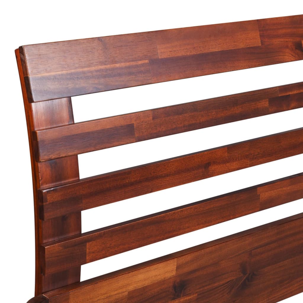 vidaXL Bed Frame Solid Acacia Wood King Size