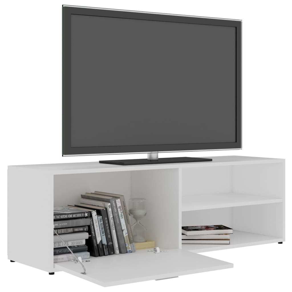 vidaXL TV Stand White 47.2"x13.4"x14.6" Engineered Wood