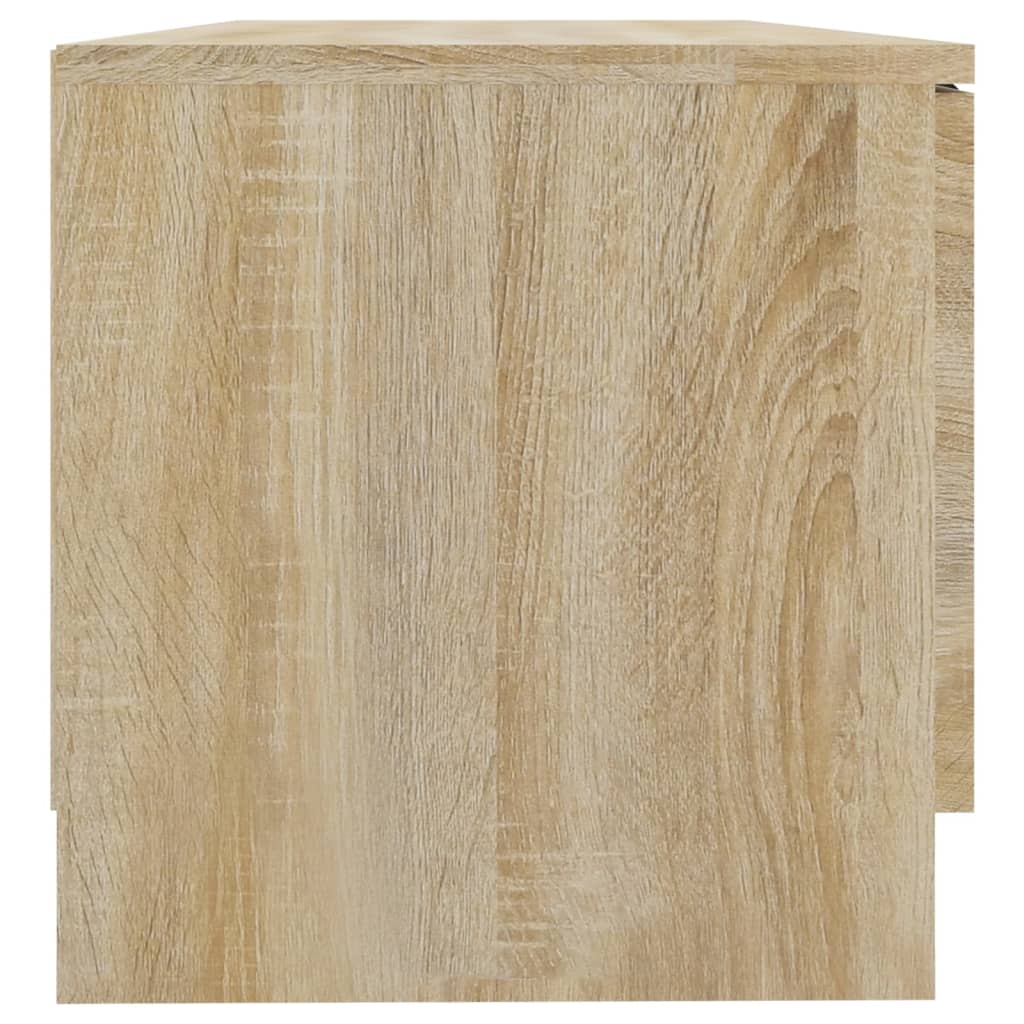 vidaXL TV Stands 2 pcs Sonoma Oak 31.5"x13.8"x14.4" Engineered Wood