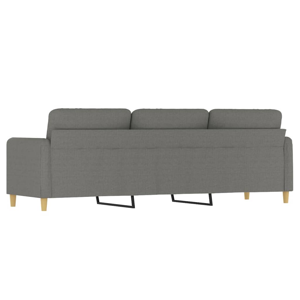 vidaXL 3-Seater Sofa Dark Gray 82.7" Fabric