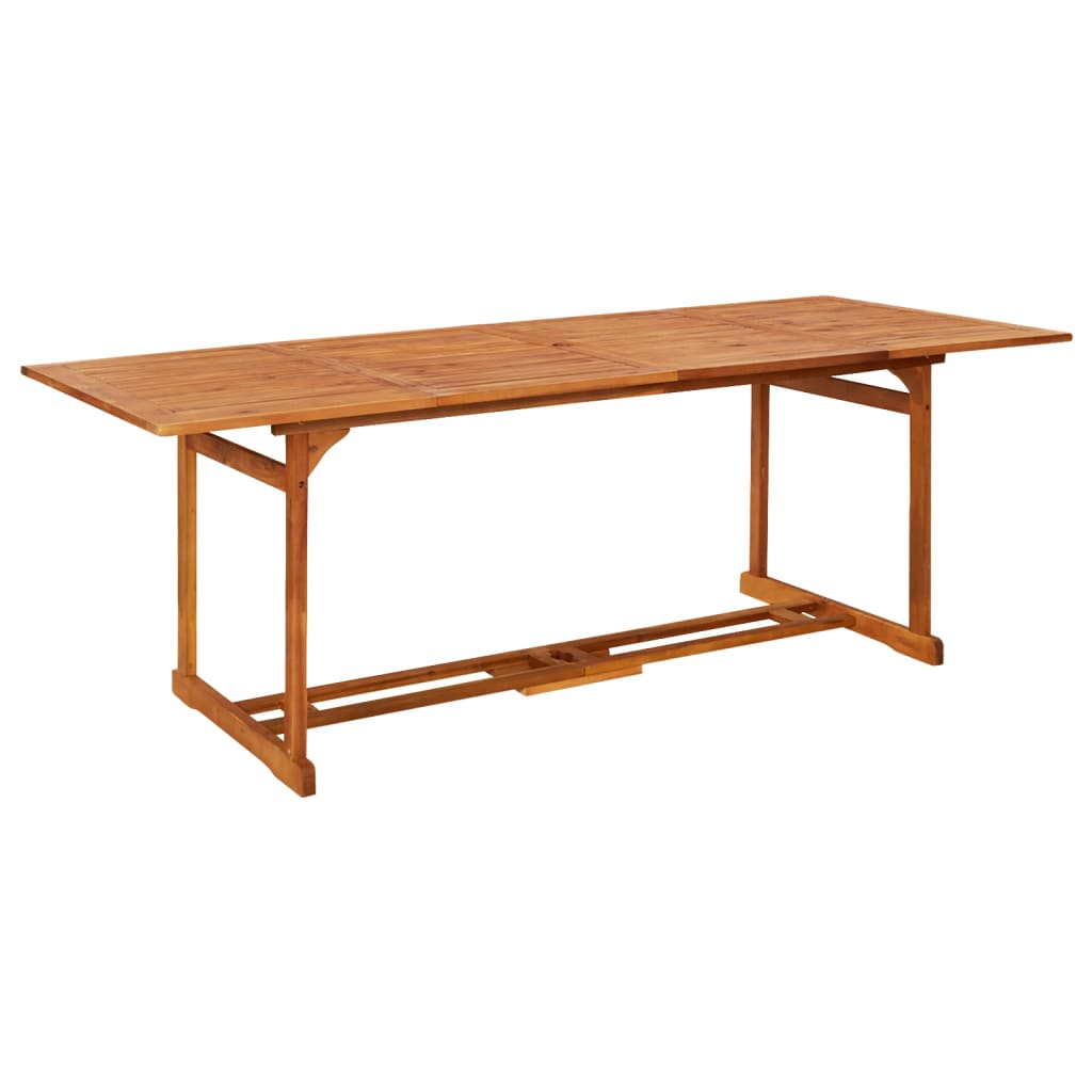 vidaXL Patio Dining Table 86.6"x35.4"x29.5" Solid Acacia Wood