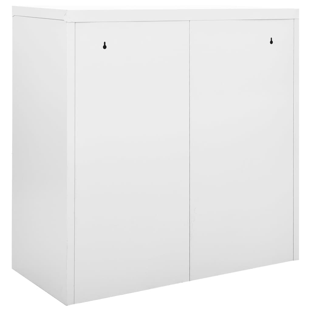 vidaXL Sliding Door Cabinet Gray 35.4"x15.7"x35.4" Steel