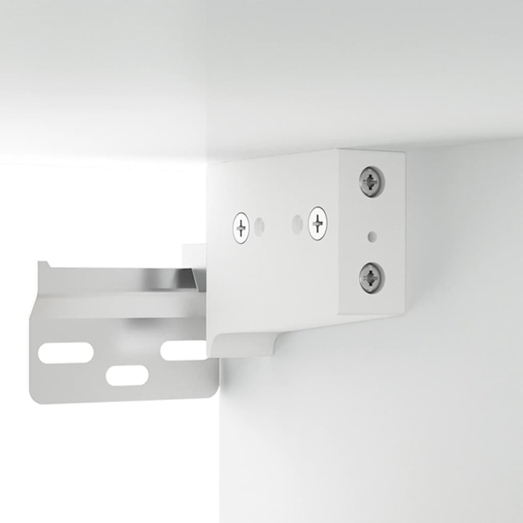 vidaXL Wall-mounted Bedside Cabinet White 13.8"x13.8"x7.9"