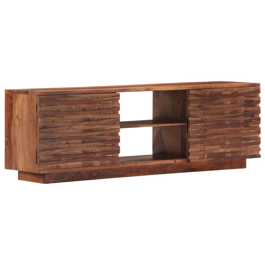 vidaXL TV Stand 47.2"x11.8"x15.7" Solid Wood Sheesham