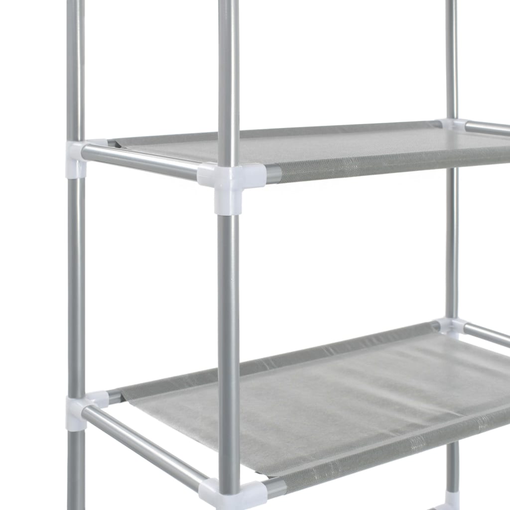 vidaXL 3-Tier Storage Rack over Toilet Silver 20.9"x11"x66.5"