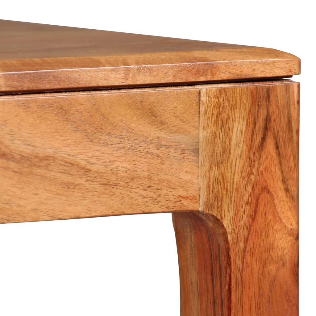 vidaXL Dining Table Solid Wood 46.5"x23.6"x29.9"