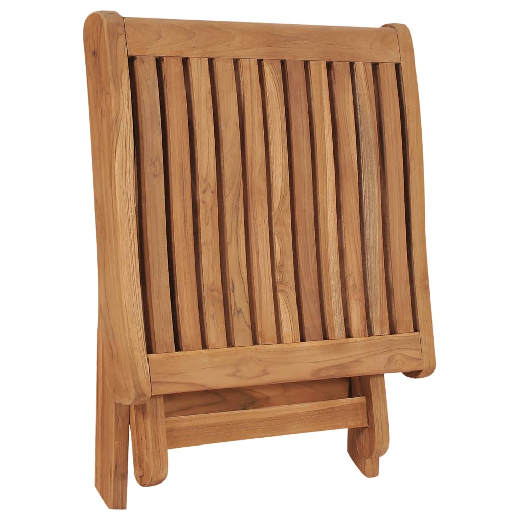 vidaXL Folding Footrest 18.3"x19.3"x16.3" Solid Teak Wood