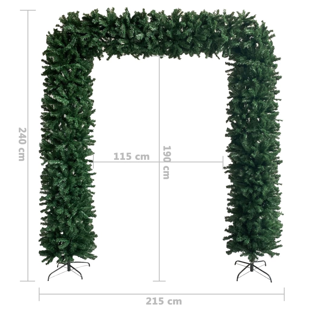 vidaXL Christmas Tree Arch Green 94.5"