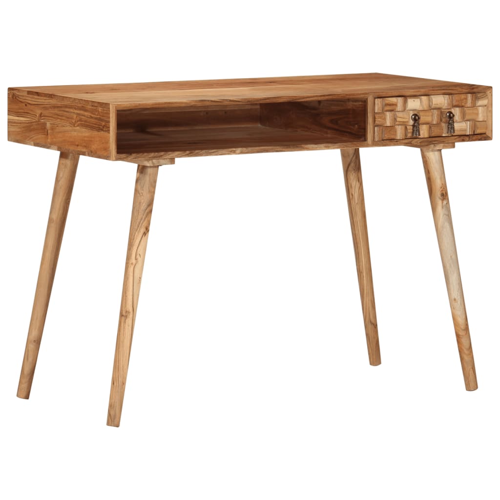 vidaXL Writing Desk 45.3"x19.7"x29.9" Solid Wood Acacia