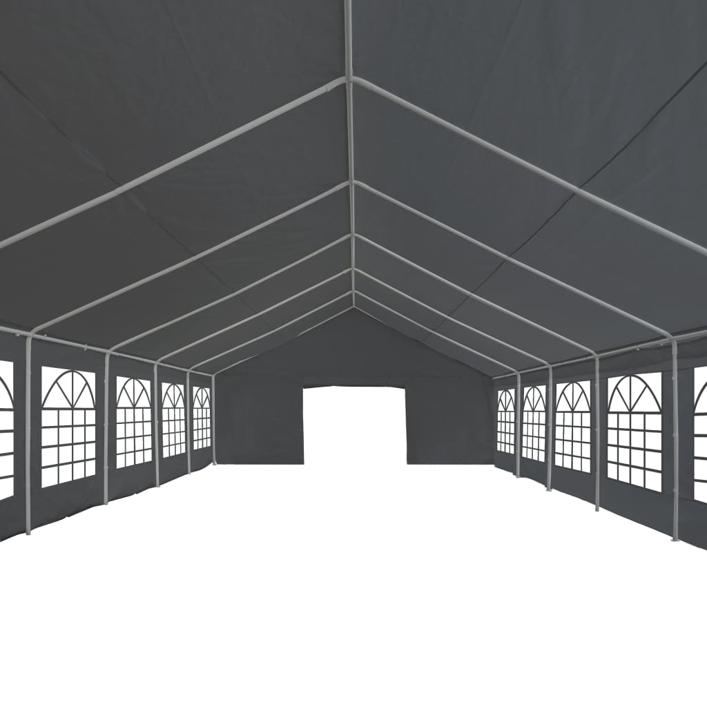 vidaXL Party Tent PE 19.7'x39.4' Gray