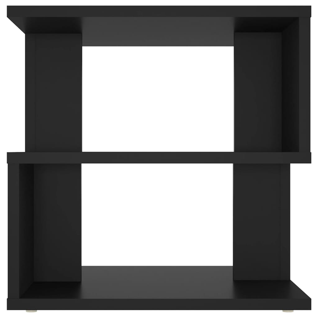 vidaXL Side Table Black 16"x16"x16" Chipboard