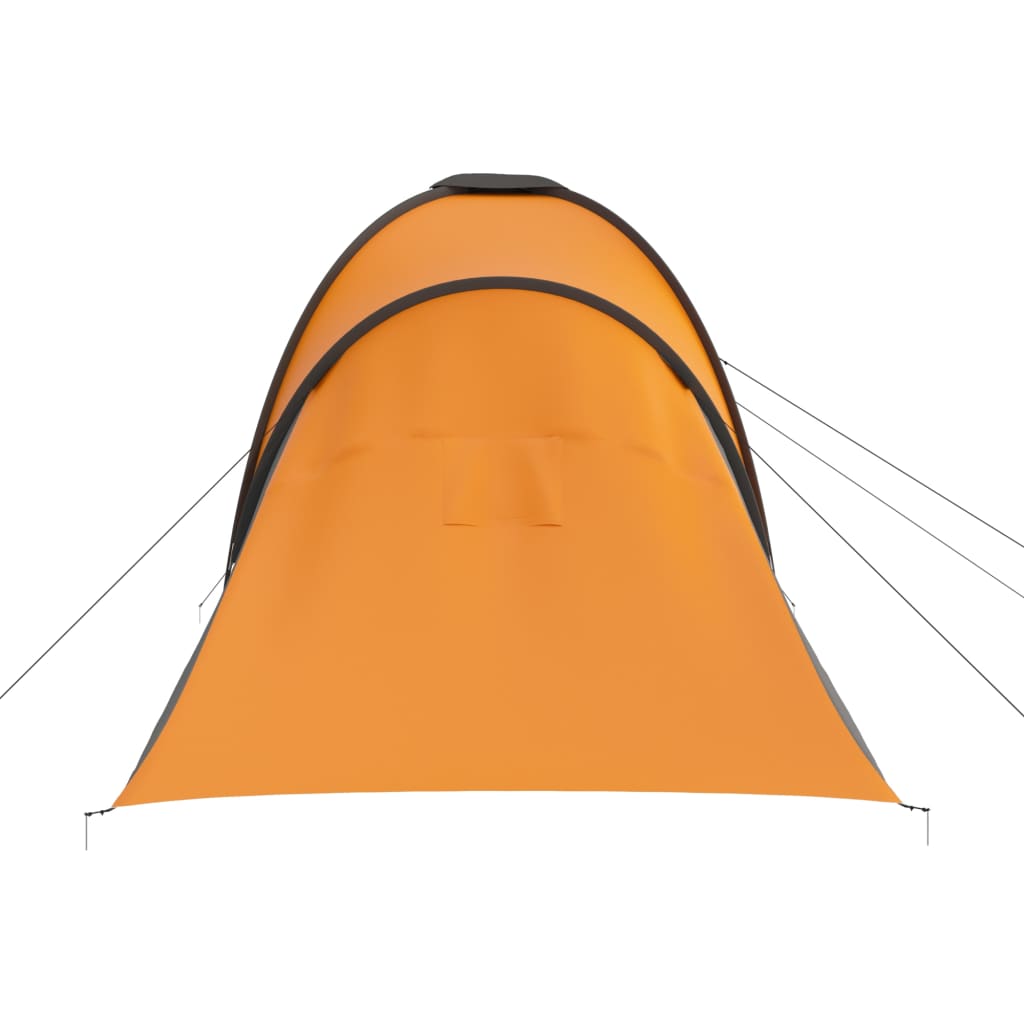vidaXL Camping Tent 6 Persons Gray and Orange