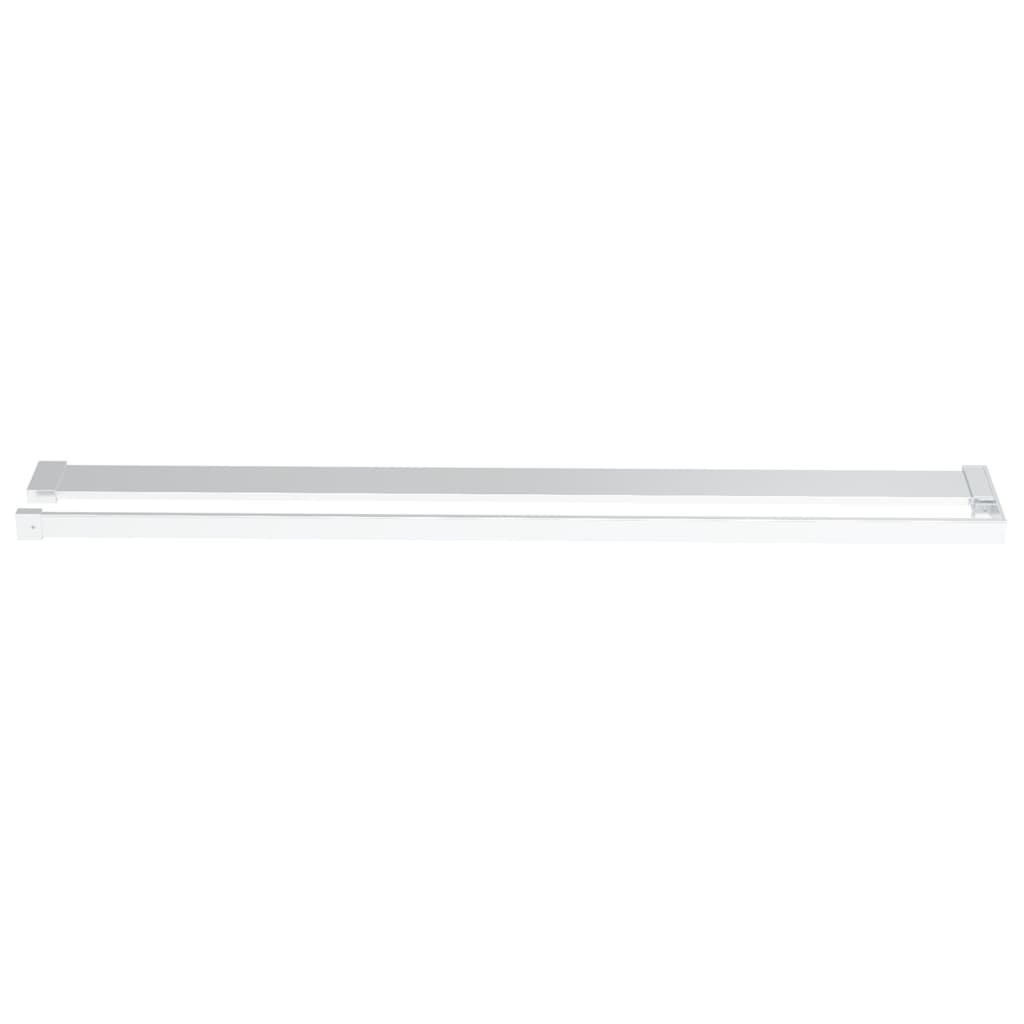 vidaXL Shower Shelf for Walk-in Shower Wall Chrome 31.5" Aluminum