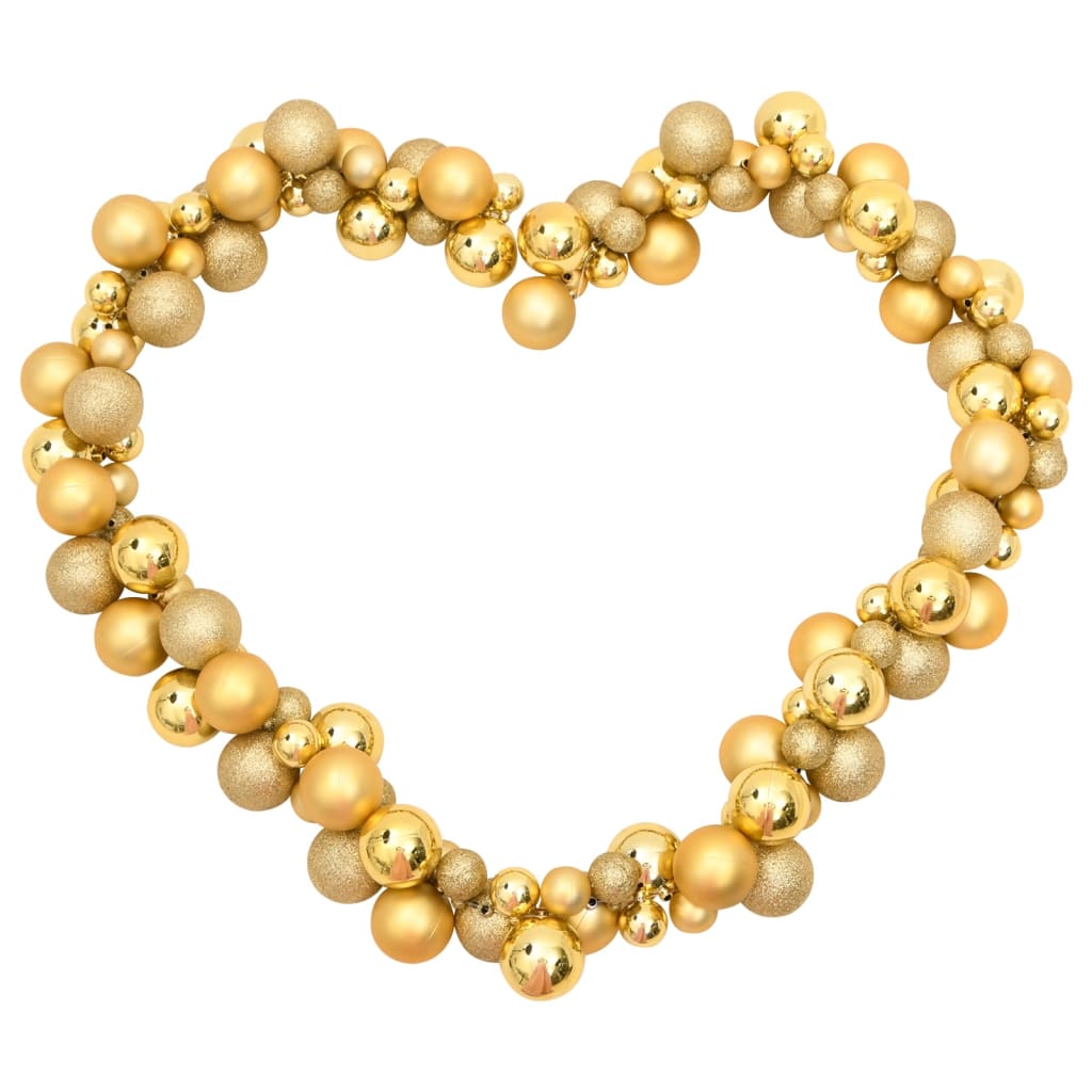 vidaXL Christmas Balls Garland Gold 68.9" Polystyrene